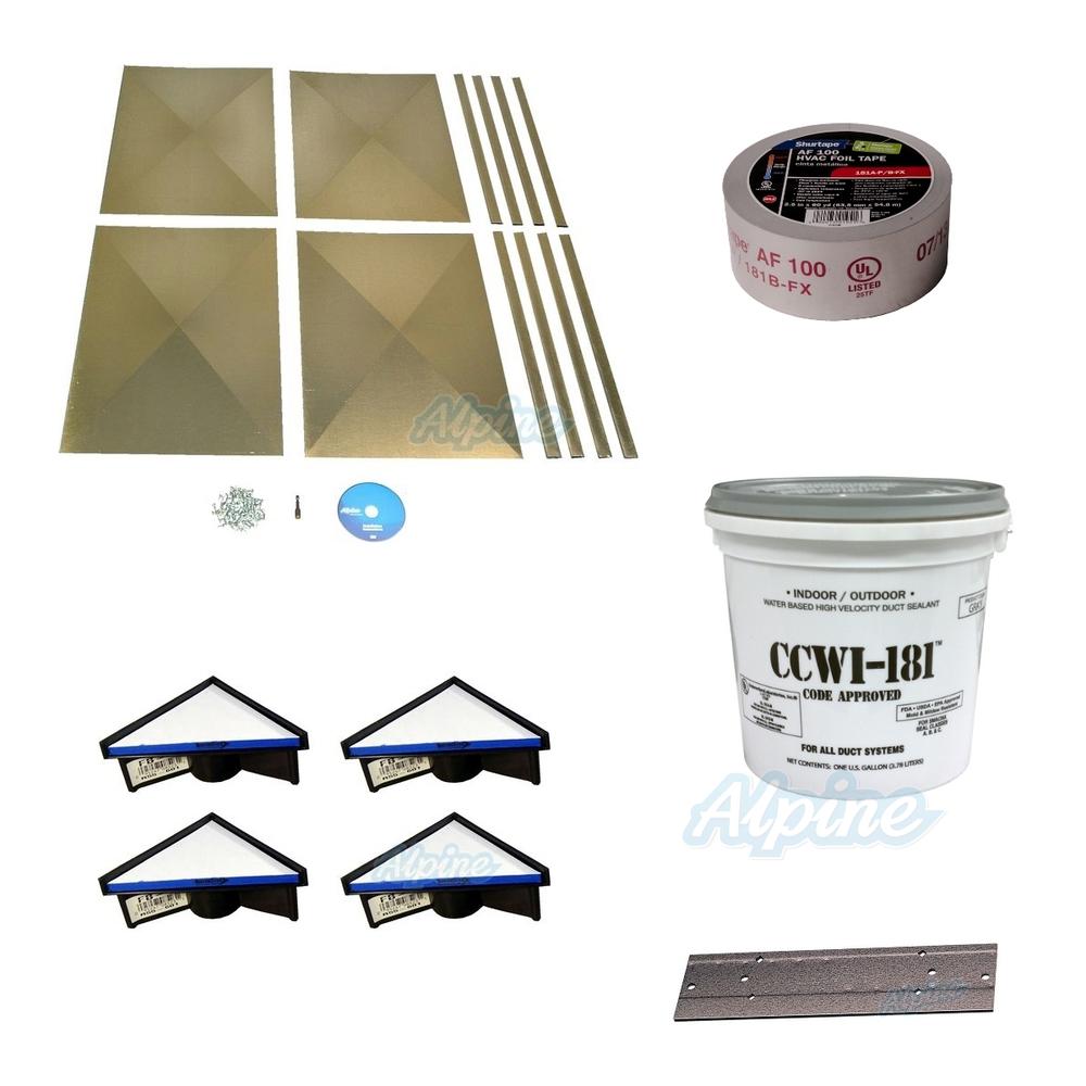 Alpine Home Air Products KIT025 Furnace Installation Supplies Package -  Basic KIT
