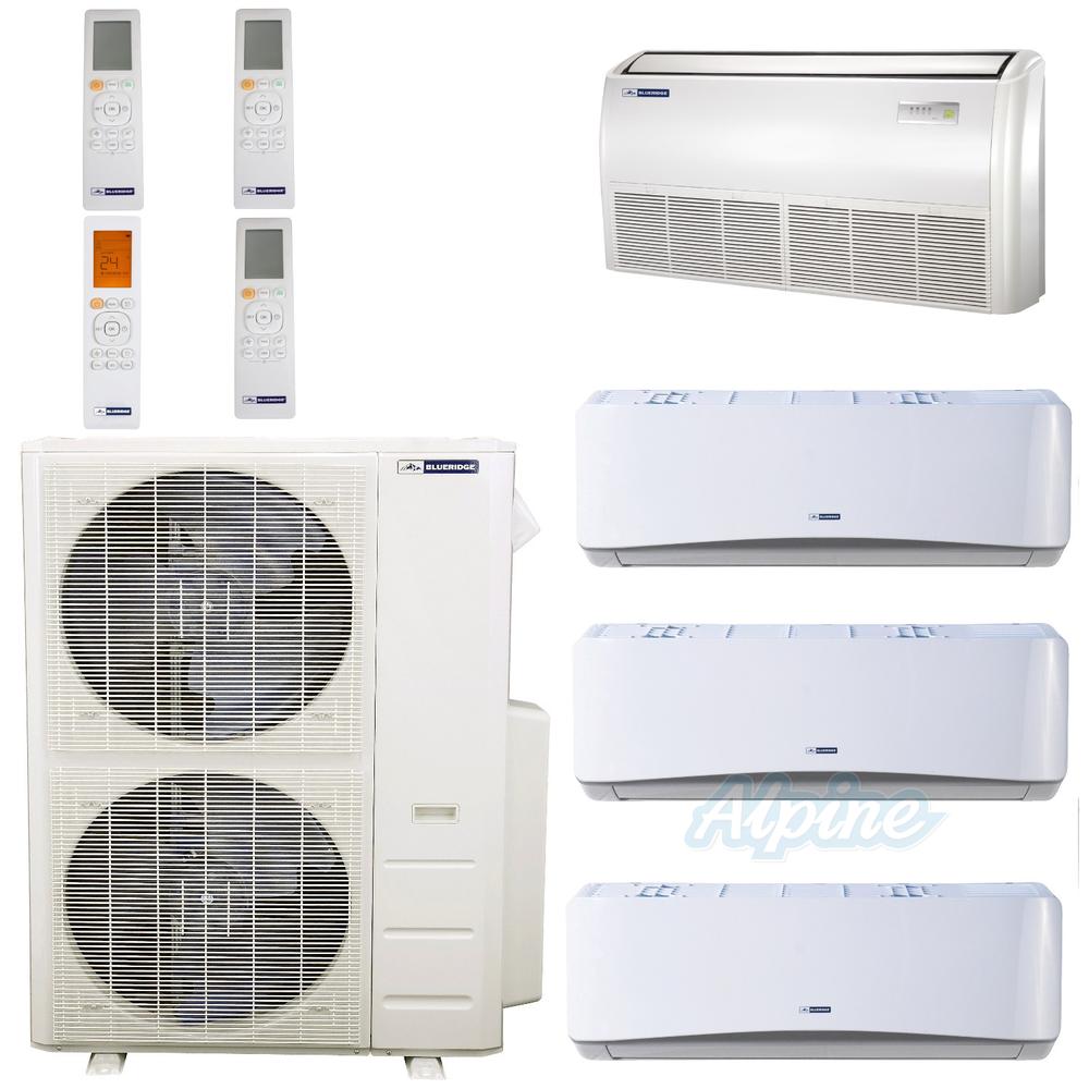 Blueridge BMM48HH21-12W-12W-12W-24F 48,000 BTU (4.0 Ton) 21 SEER / 21.2 ...