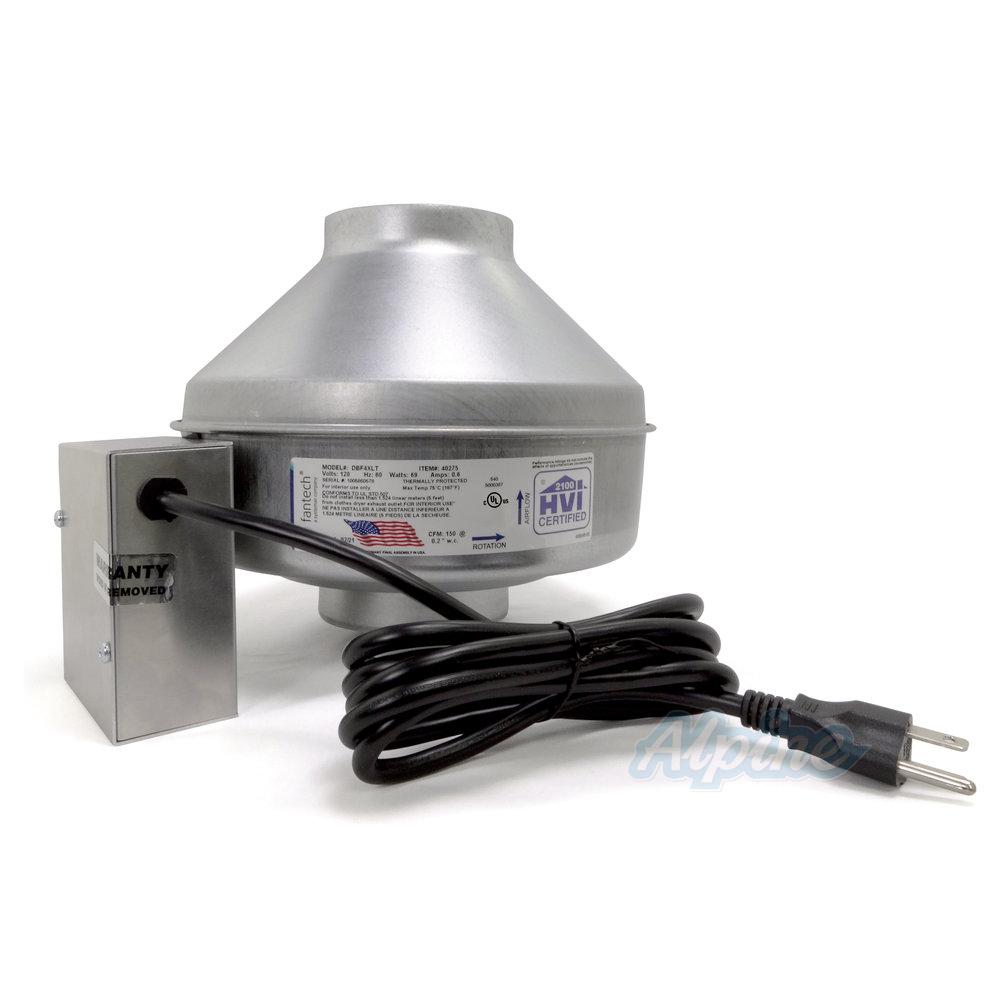 Fantech DBF 4XLT Fantech DBF 4XLT 4 in. Dryer Duct Booster with Pressure  Switch, Cord, Indicator Panel