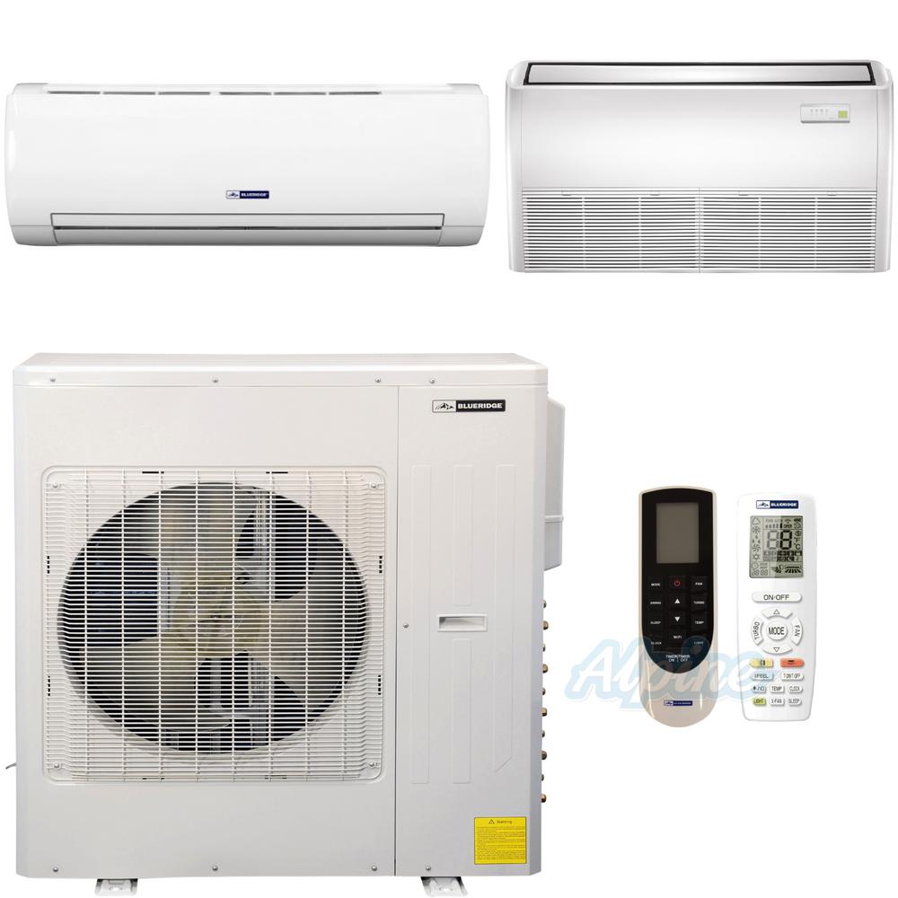 Blueridge BMKH42LM23UH-24F-24W 42,000 BTU (3.5 Ton) 23 SEER / 16 SEER2 - M5  SERIES - ULTRA HEAT Two Zone Ductless Mini-Split Heat Pump System