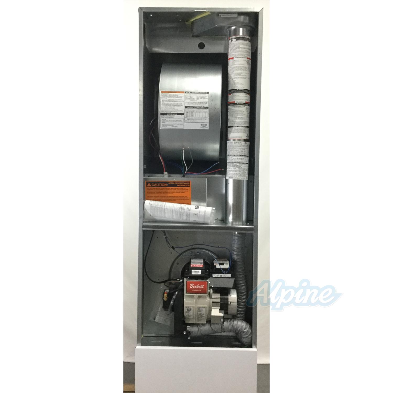 Alpine AHRO1D86C3 (Item No. 651118) 86,000 BTU Oil Mobile Home Furnace, 80% Efficiency, Single ...
