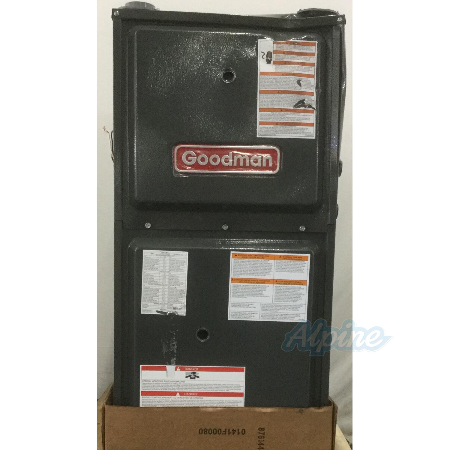 Goodman GMVC960803BN (Item No. 666993) 80,000/56,000 BTU Furnace, 96% ...