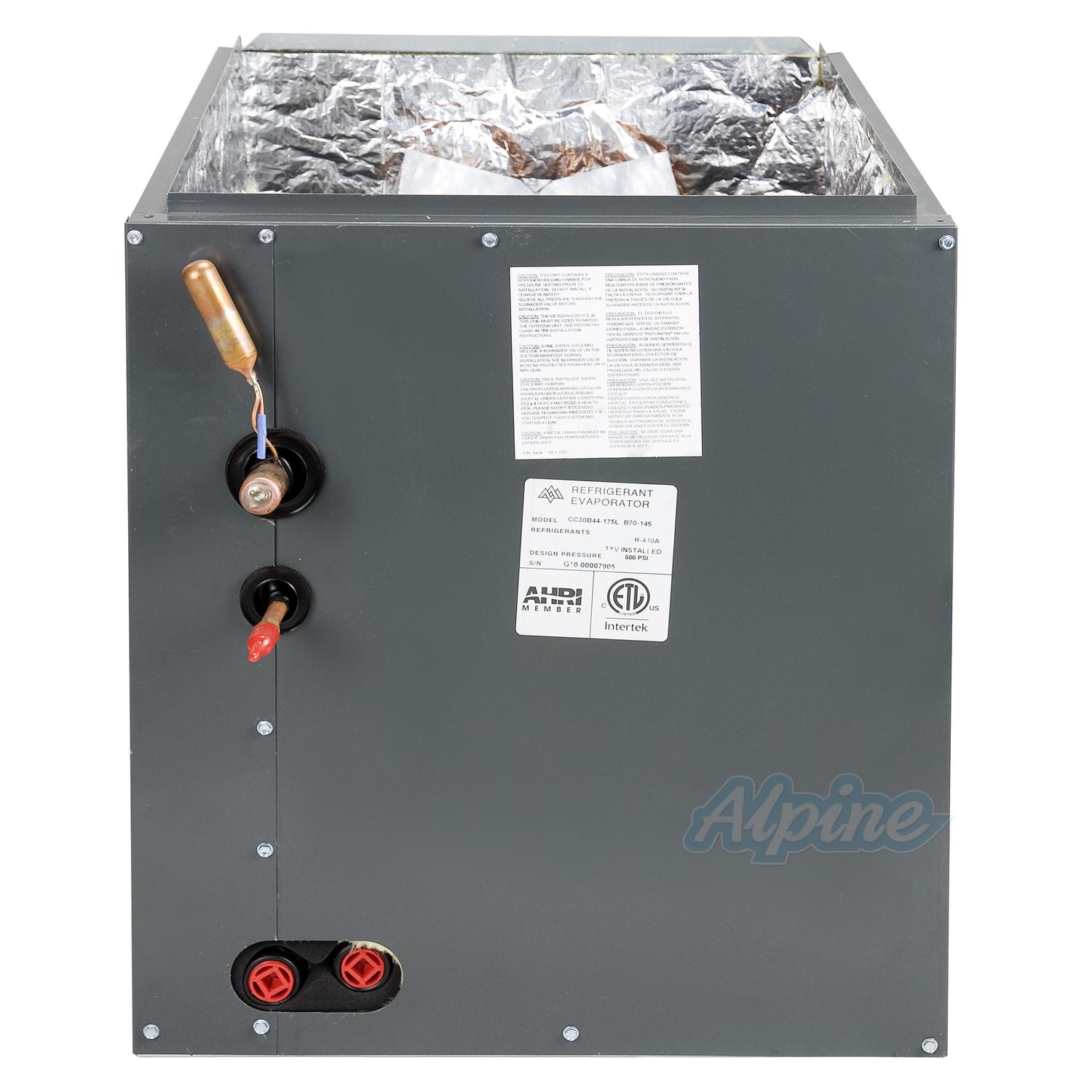 Aspen Multi Brand Compatible Cc48a34 210l 056 4 Ton W 21 X H 24 X D 21 1 2 Painted Cased Evaporator Coil R 410a Txv Included