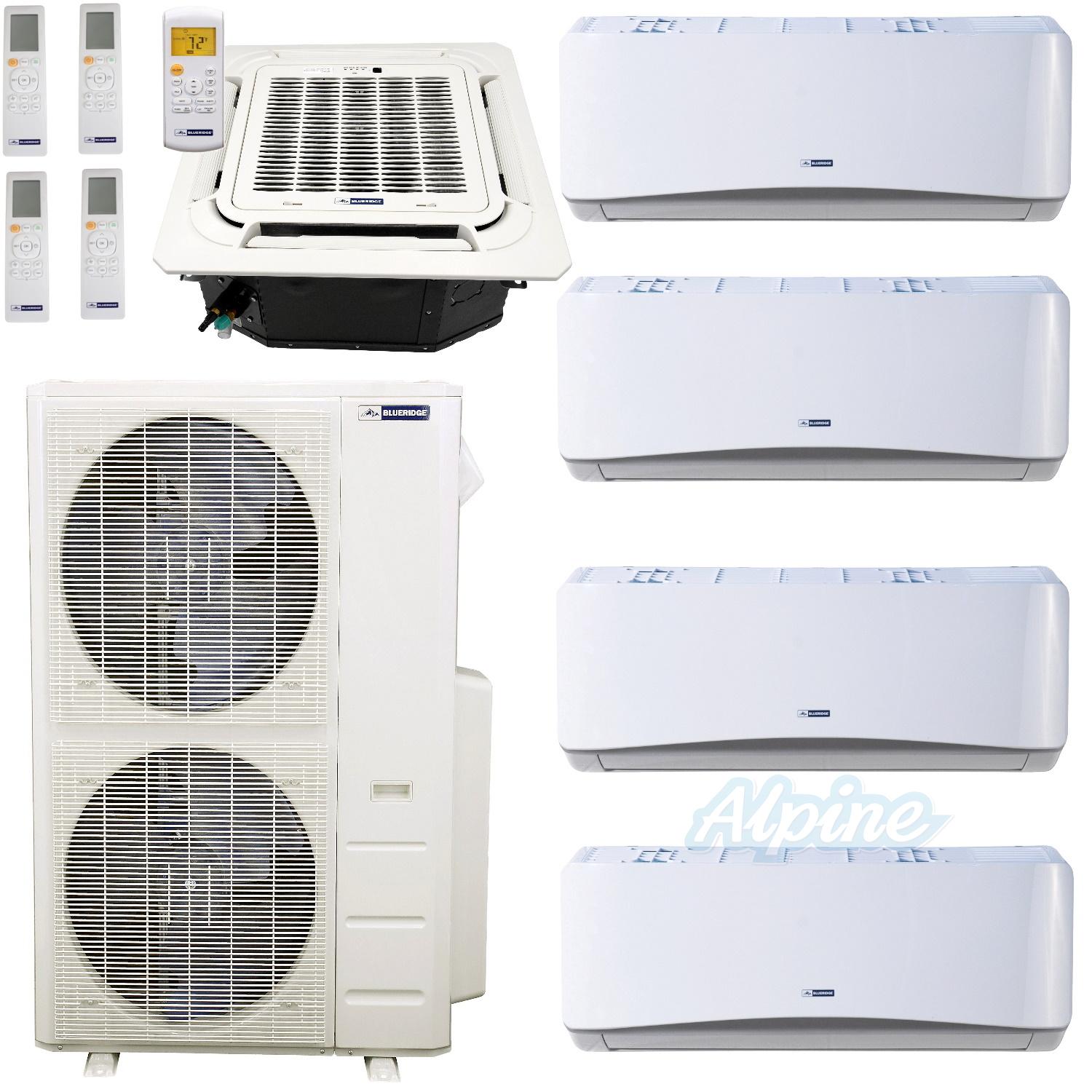 Blueridge BMM4821-9W-9W-9W-12C-18W 48,000 BTU (4.0 Ton) 21 SEER / 21.1 ...