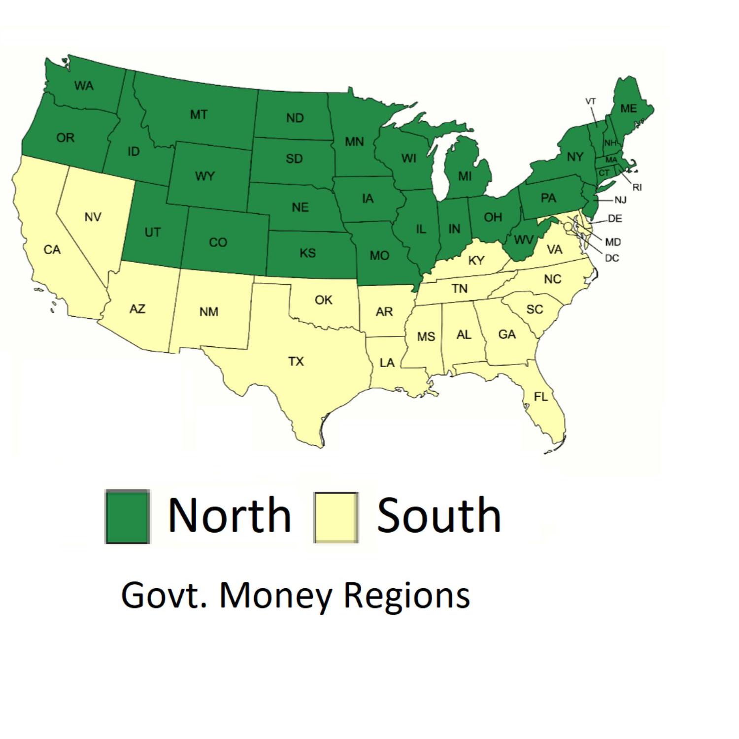 Government Money Regions