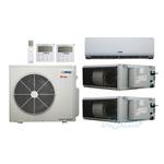 36,000 BTU (3 Ton) 3-Zone 19 SEER2 Inverter R-32 XM2 Heat Pump Ultra Cool/Ultra Heat System