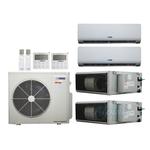 48,000 BTU (4 Ton) 4-Zone 19 SEER2 Inverter R-32 XM2 Series Heat Pump Ultra Cool/Ultra Heat System