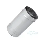 80/125mm 78" Straight, Non-Cuttable Concentric Vent Pipe