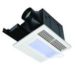 Quiet Exhaust Fan with 26W Fluorescent Lamp and 4W Night Light, 120V, < 0.4 Sones, 80 CFM