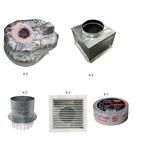 Concealed Duct Return Kit for 12000 and 18000 btu concealed duct air handlers (Two Returns, 10 inch Ducts)