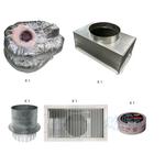 Concealed Duct Return Kit for 18000 and 24000 btu concealed duct air handlers (One Return, 14 inch Duct)