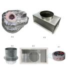 Concealed Duct Return Kit for 24000 and 36000 btu concealed duct air handlers (Two Returns, 14 inch Ducts)