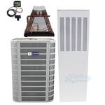 3.5 Ton 14.3 SEER2 R-454B Downflow System – Heat Pump & 34,120 BTU Electric Mobile Home Furnace & Uncased Evap Coil