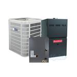 2 Ton 16 SEER2 R-454B Upflow Split System – AC Condenser & 60,000 BTU 80% One Stage Multi-Speed Gas Furnace & Evap Coil