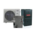 2.5 Ton 17 SEER2 Inverter R-454B Next Gen Dual-Fuel System – Heat Pump & 60,000 BTU 92% Low NOx One Stage Multi-Speed Gas Furnace & Evap Coil