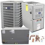 2.5 Ton Heat Pump, 70,000 BTU 80% AFUE Gas Furnace, 16.2 SEER2 Horizontal Dual Fuel Split System Kit