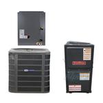 SND 1.5 Ton, 14.5 to 18 SEER Condenser & 60,000 BTU Furnace, 96% Efficiency, Two-Stage Burner & NEW 2 Ton, W 17.5 x H 18.5 x D 21, Coil