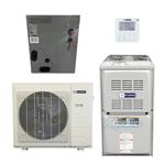 18,000 BTU 16.1 SEER2 Dual-Fuel System: Inverter Heat Pump with 80% AFUE Gas Furnace