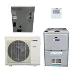 18,000 BTU 16.1 SEER2 Dual-Fuel System: Inverter Heat Pump with 92% AFUE Gas Furnace
