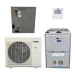 30,000 BTU 15.5 SEER2 Dual-Fuel System: Inverter Heat Pump with 92% AFUE Gas Furnace