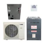24,000 BTU 16.1 SEER2 Dual-Fuel System: Inverter Heat Pump with 80% AFUE Gas Furnace