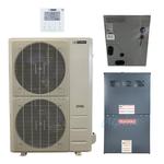 36,000 BTU 15.5 SEER2 Dual-Fuel System: Inverter Heat Pump with 80% AFUE Two-Stage Gas Furnace