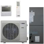18,000 BTU 18.8 SEER2 Ultra Efficient Hyper Heat Inverter Heat Pump AHU Complete System