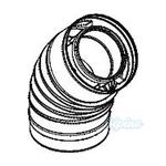 100/150mm 45° Concentric Vent Elbow
