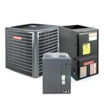 1.5 Ton 14 SEER2 R-32 Downflow Split System – AC Condenser & 60,000 BTU 96% Low NOx One Stage Multi-Speed Gas Furnace & Evap Coil