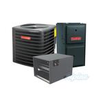 1.5 Ton 13.8 SEER2 R-32 Horizontal Split System – AC Condenser & 30,000 BTU 96% Low NOx Two Stage Multi-Speed Gas Furnace & Evap Coil