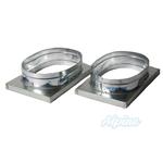 14 1/8" x 24 1/8" x 18" Dia. Take-Off Collar, Return 