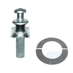 15-23 in. Telescopic Flat Roof Jack and Ceiling Ring Fire Stop KIT