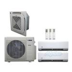 18000 BTU (1.5 Ton) 3-Zone 25 SEER2 Inverter R-454B XM3 Series Heat Pump Ultra Cool/Ultra Heat System