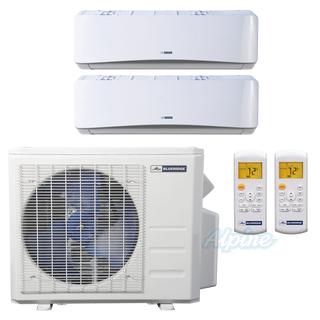 Photo of Blueridge BM18M21C-9W-9W 18,000 BTU (1.5 Ton) 21.5 SEER Two Zone Ductless Mini-Split Heat Pump System (Wi-Fi Capable) 29481