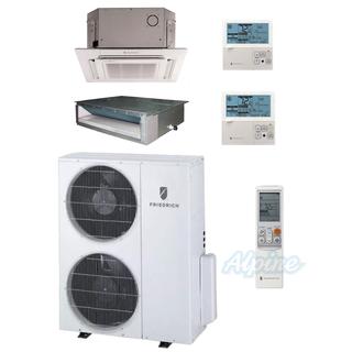 Photo of Friedrich FMZ36DJ16-18D-18C 36,000 BTU (3 Ton) 18.2 SEER Ductless Mini-Split Dual Zone Heat Pump System 28623