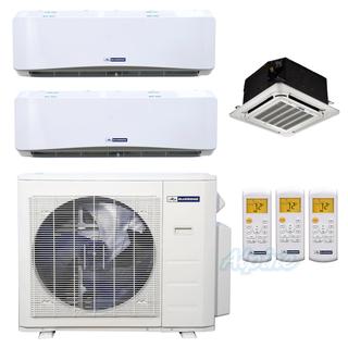 Photo of Blueridge BMHH27M22C-9W-9W-12C 27,000 BTU (2.3 Ton) 22 SEER HYPER HEAT Three Zone Ductless Mini-Split Heat Pump System 29515