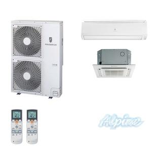 Photo of Friedrich MZ36DJ14-9W-12C 36,300 BTU (3 Ton) 14.1 SEER Ductless Mini-Split Dual Zone Heat Pump System 24568