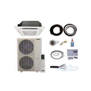 Photo of Blueridge BMY36UHH19CC KIT25 36,000 BTU (3 Ton) 19.4 SEER2 - S4 SERIES - 208/230V U-Match Hyper Heat Single Zone Ceiling Cassette Ductless Mini Split System KIT 25FT -WiFi Capable 58265