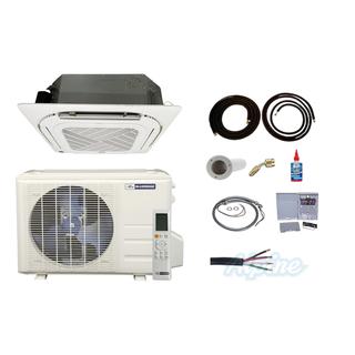 Photo of Blueridge BMY36U19CC KIT 15 36,000 BTU (3 Ton) 19.2 SEER2 U-Match Single Zone Ceiling Cassette Ductless Mini Split System KIT 15FT 58264