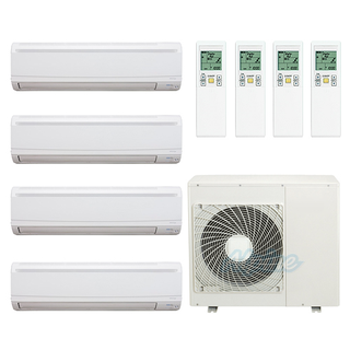 Photo of Made by Leading Manufacturer AHMXS430-17A7-9-9-9 30,600 BTU (2.5 Ton) 17.2 SEER Ductless Mini-Split Quad-Zone Heat Pump System 7+9+9+9 14754