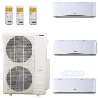 Photo of Blueridge BMHH36M22C-12W-18W-18W 36,000 BTU (3.0 Ton) 21.5 SEER - M4 SERIES - HYPER HEAT Three Zone Ductless Mini-Split Heat Pump System - Wi-Fi Capable 33642