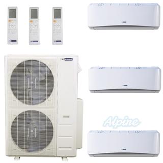 Photo of Blueridge BMM55HH19-18W-18W-24W 55,000 BTU (4.5 Ton) 19 SEER / 20 SEER2 - M4 SERIES - HYPER HEAT Three Zone Ductless Mini-Split Heat Pump System - Wi-Fi Capable 46604