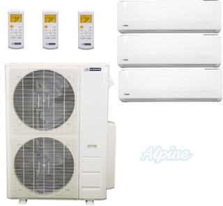 Photo of Blueridge BMHH36M22C-12W-18W-18W-OSA 36,000 BTU (3.0 Ton) 21.5 SEER - M4 SERIES - HYPER HEAT Three Zone Ductless Mini-Split Heat Pump System - Wi-Fi Capable 48652