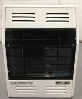 Photo of Williams 0656541.9 (Item No. 634334) 6,000 BTU Ventless Console Heater, 99.9% Efficiency, Liquid Propane, Glass Front with Blue Flame, Manual Thermostat, F.E.S 32062