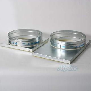 Photo of Miami Tech 667PCH3 14 1/8" x 24 1/8" x 14" Dia. Take-Off Collar, Return and Supply 15057