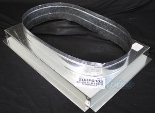 Photo of McDaniel Metals SQRPG103 (Item No. 686501) Square to Oval Adapter (18 Inch Diameter) - Downflow - Large Chassis Goodman Self-Contained Units 46158