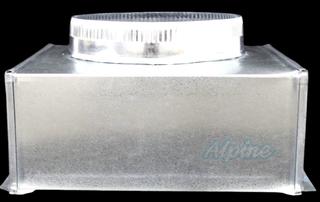 Photo of Alpine 14514510CRB (Item No. 722449) 14 1/2 x 14 1/2 x 10 (Round Connection) Non Insulated Ceiling Return Box 57159