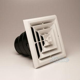 Photo of Rectorseal 81914 8in x 8in Ceiling Diffuser w/ 4-way Grille 15168