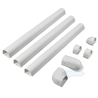 Photo of Rectorseal 84005 Fortress LDK 3.5 in. x 12 ft. Line Set Wall Duct Kit 51289