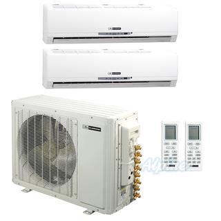 Photo of Blueridge BMKH30DM-18W-18W 30,000 BTU (2.5 Ton) 16 SEER Dual Zone Ductless Mini-Split Heat Pump System 24941